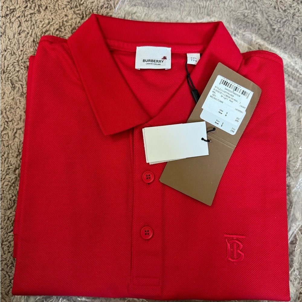 men’s burberry polo XXL